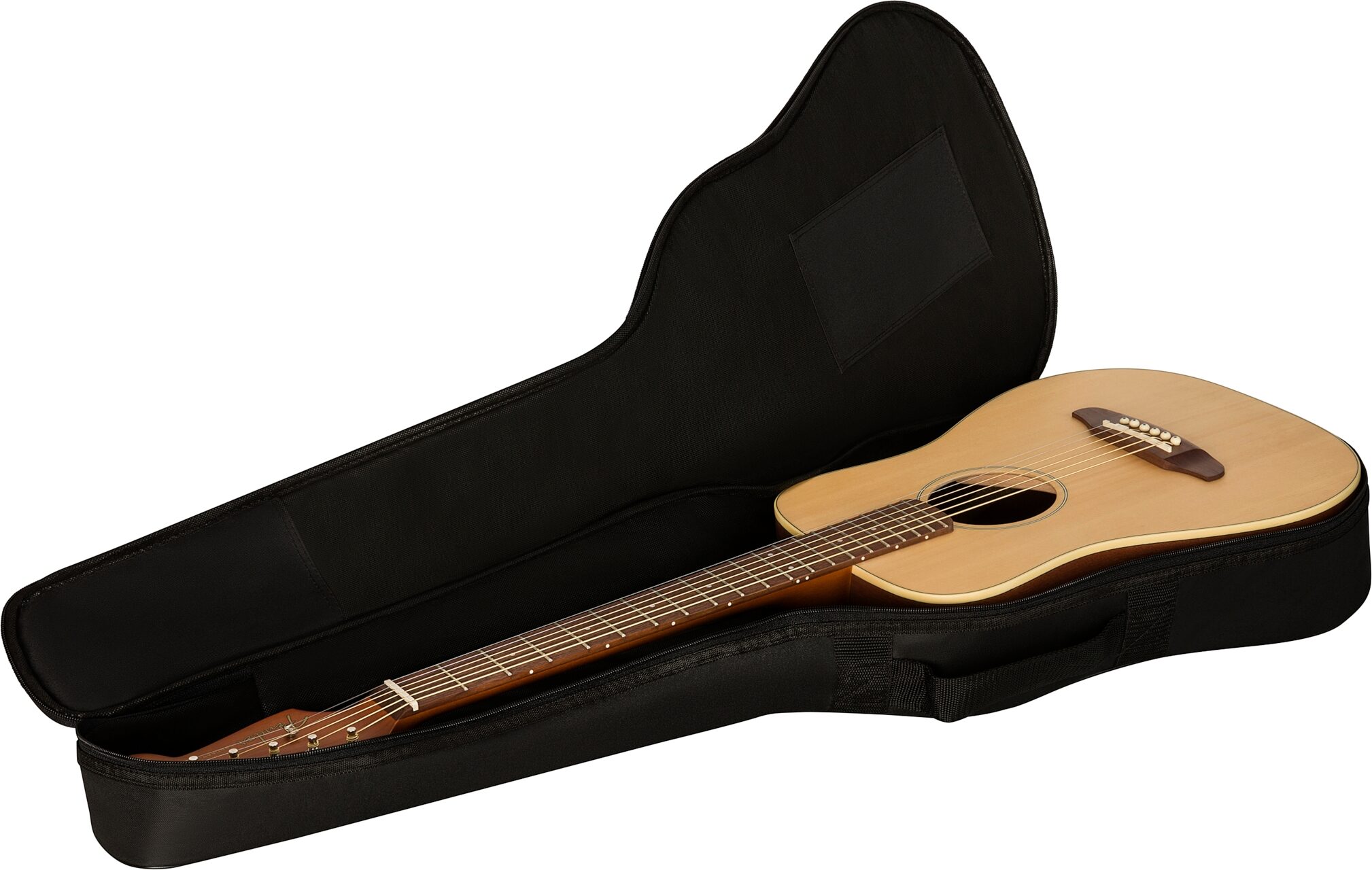 Fender Redondo Mini Acoustic Guitar (with Gig Bag), Action Position Back