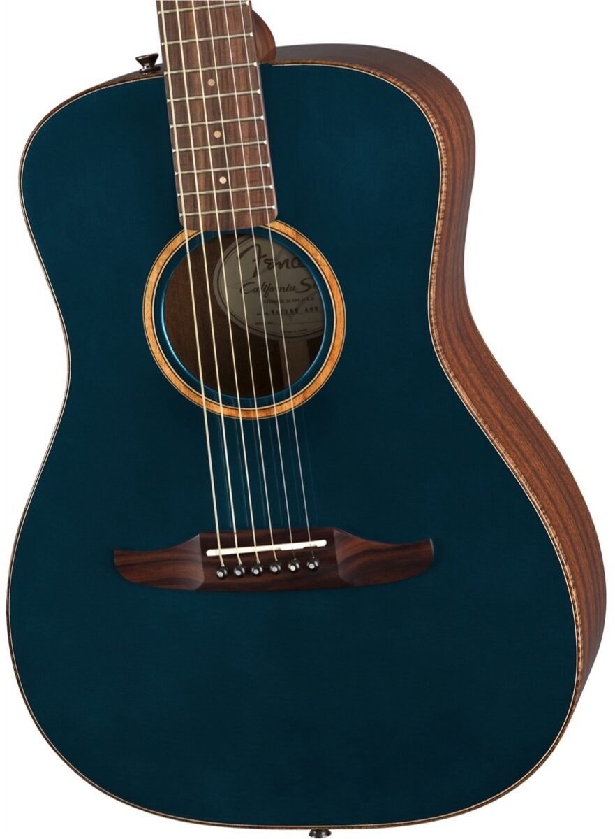 Fender Malibu Classic Hot Rod Acoustic-Electric Guitar (with Gig Bag), View