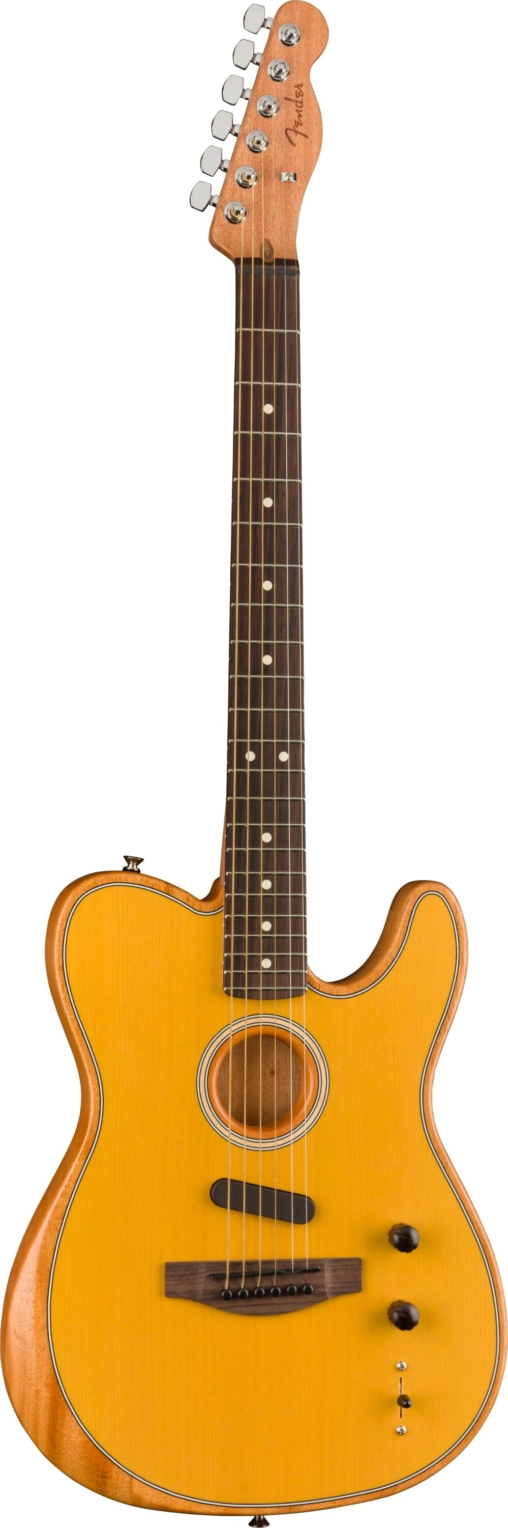 Fender Acoustasonic Player Telecaster Electric Guitar (with Gig Bag), Action Position Back