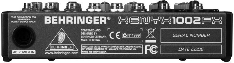 Behringer XENYX 1002FX Mixer | zZounds