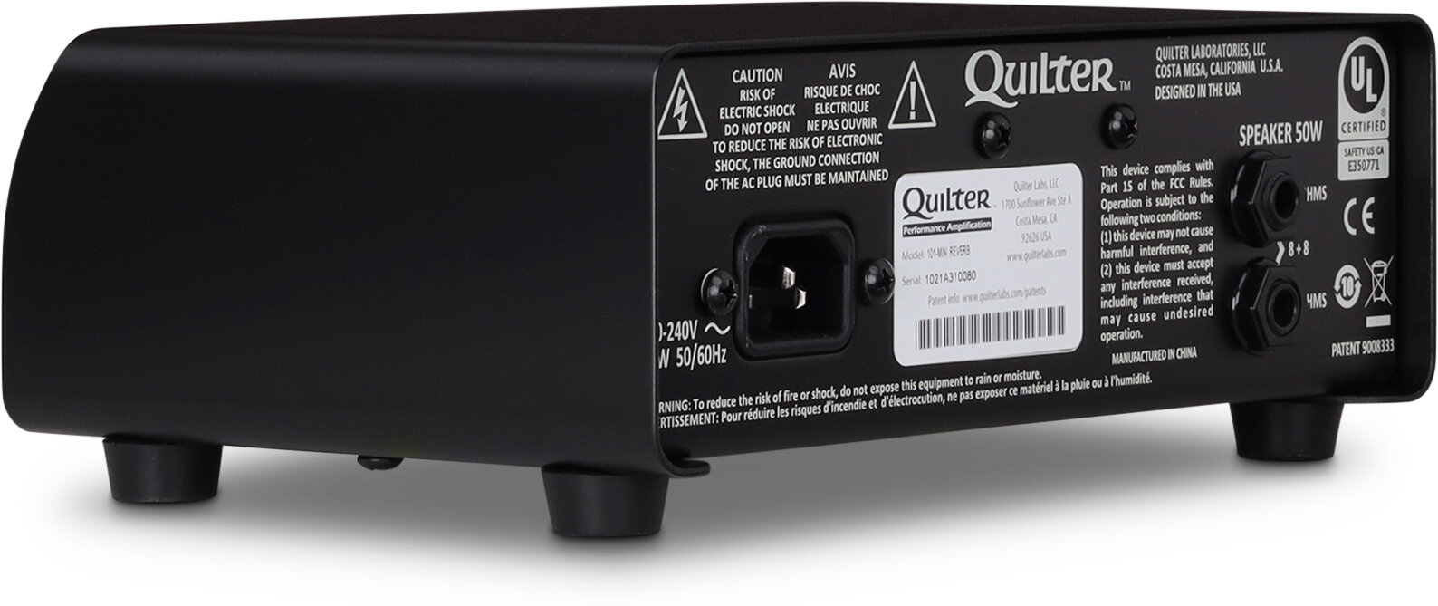 Quilter 101 Reverb Guitar Amplifier Head with Reverb, New, Action Position Back
