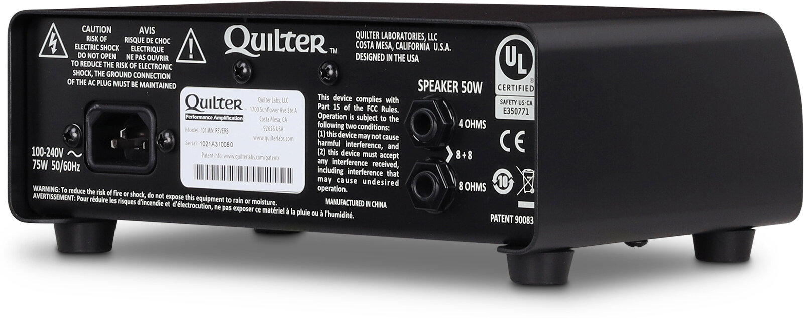 Quilter Aviator Mach 3 Guitar Amplifier Head (200 Watts), New, Action Position Back