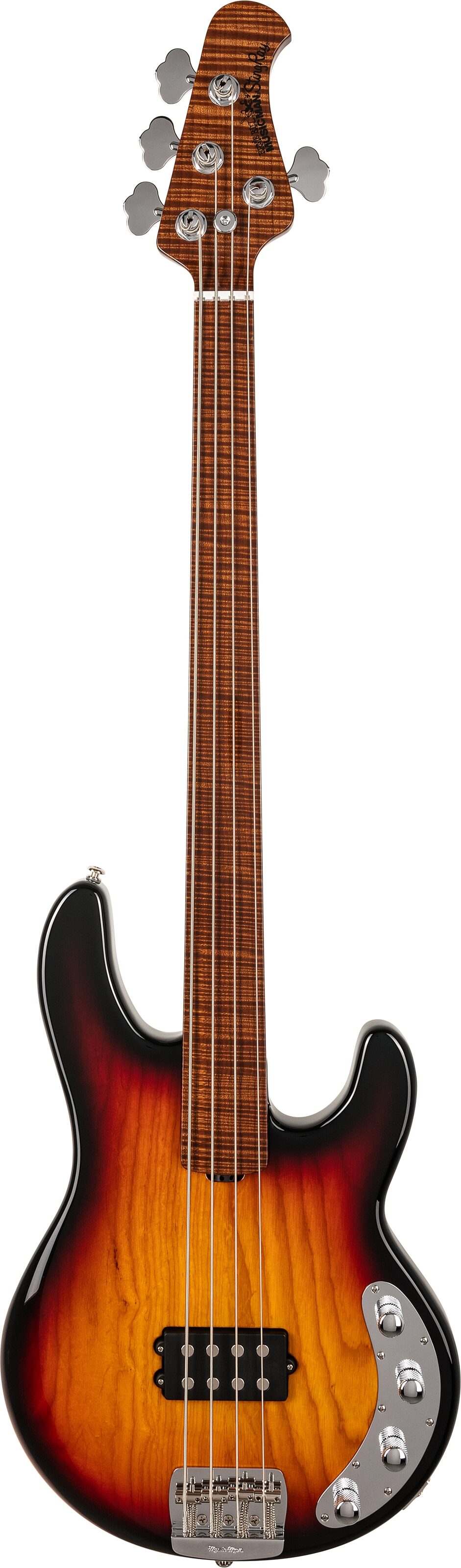 Ernie Ball Music Man StingRay 4 Special BFR Fretless Electric Bass (with Case), Action Position Back
