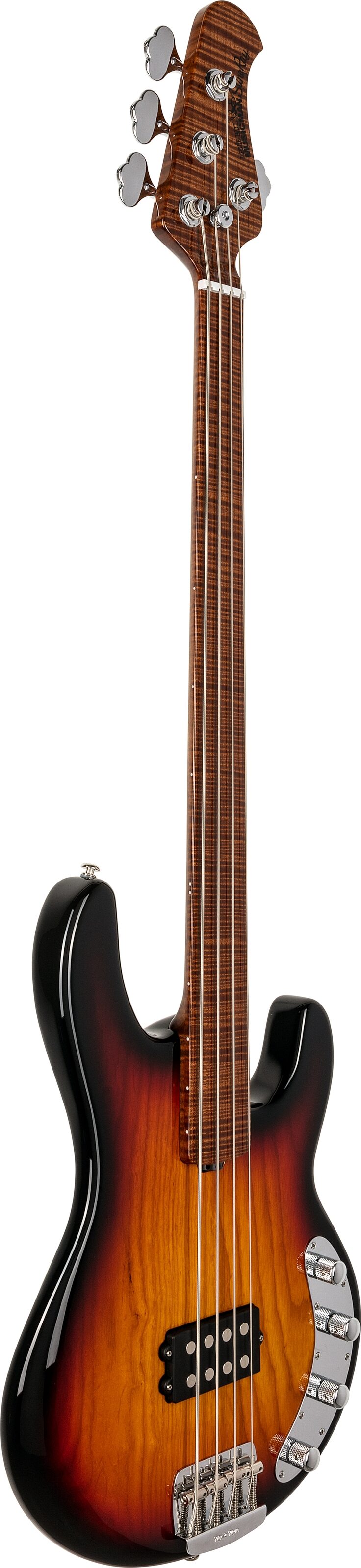 Ernie Ball Music Man StingRay 4 Special BFR Fretless Electric Bass (with Case), Action Position Back