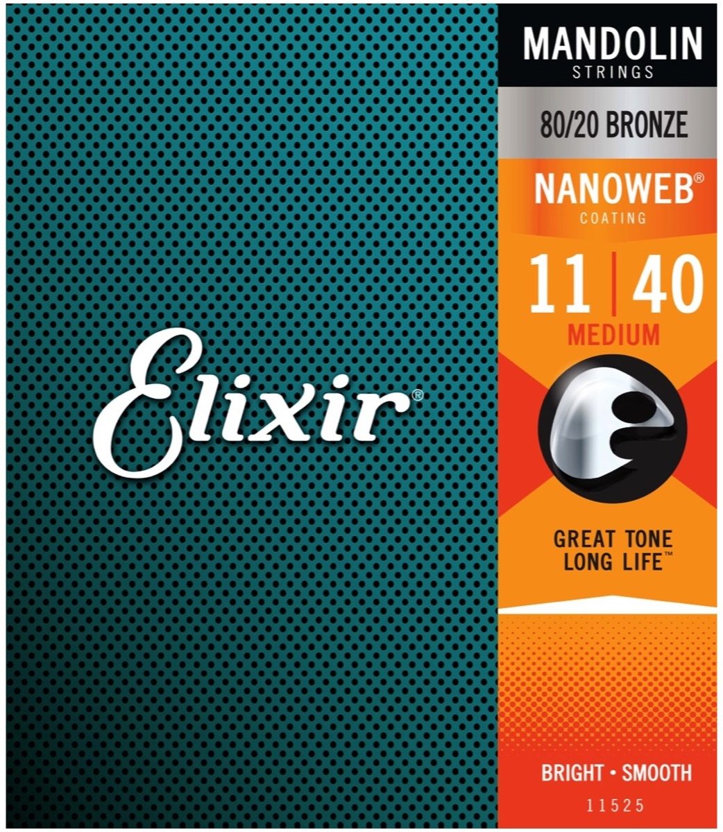Elixir Nanoweb 80/20 Bronze Mandolin Strings, Main
