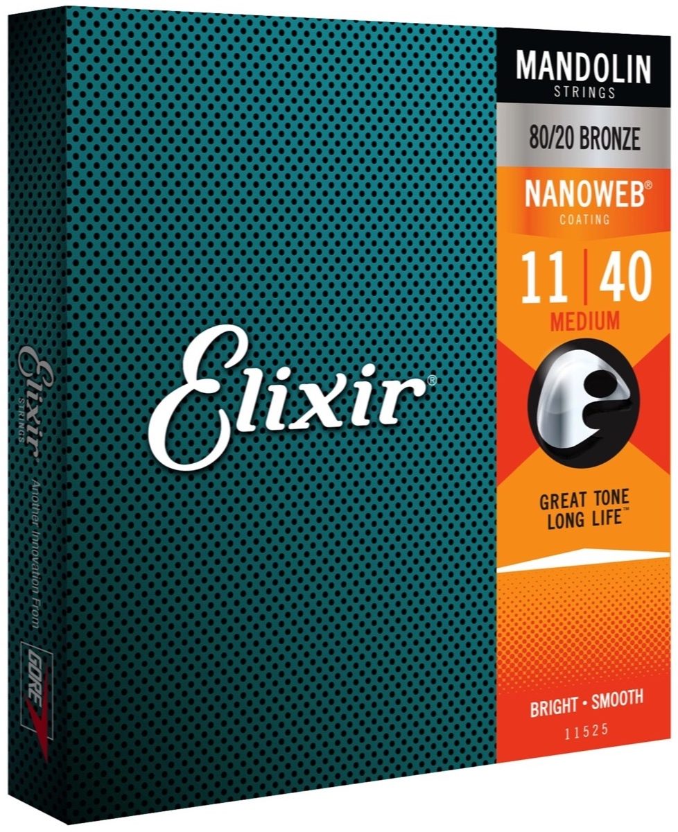 Elixir Nanoweb 80/20 Bronze Mandolin Strings, View