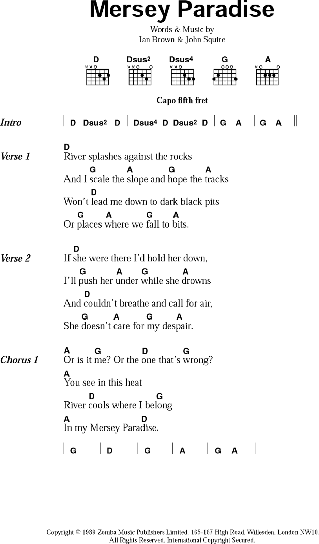 Paradise - Guitar Chords/Lyrics