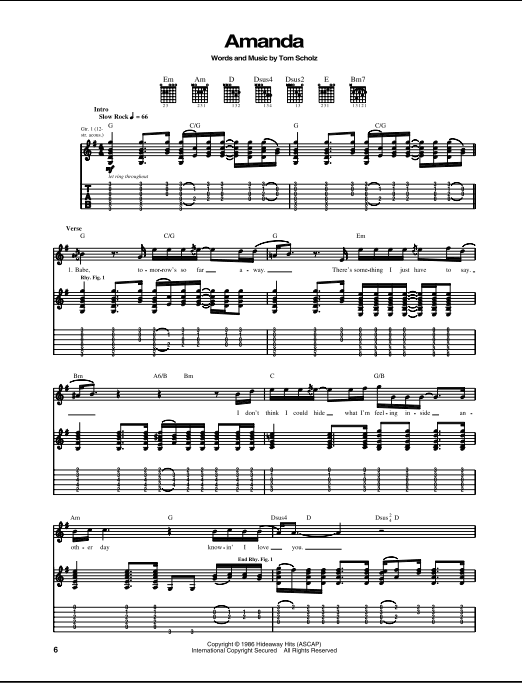 My Sacrifice Sheet Music | Creed | Guitar Tab