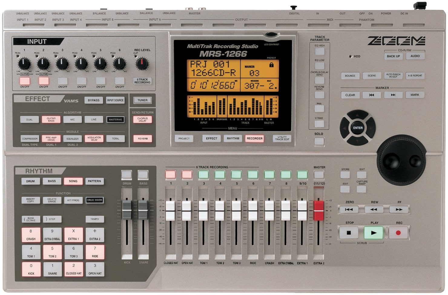 Zoom MRS1266 Digital MultiTrack Recorder with Effects zZounds