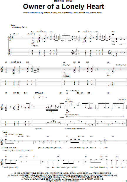 Heart Alone Guitar Tab in Bb Minor - Download & Print - SKU: MN0058929