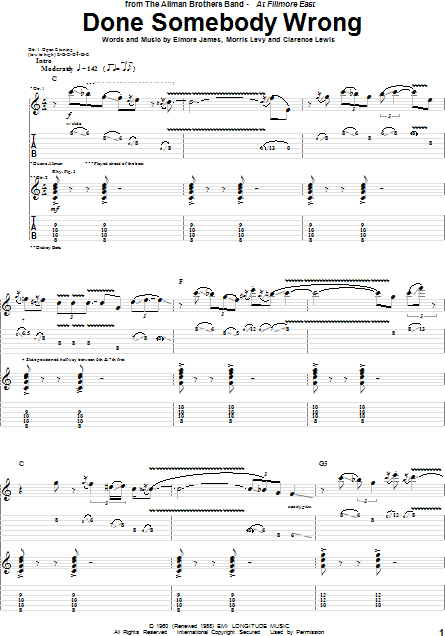 Allman Brothers Band - Chords and Tabs