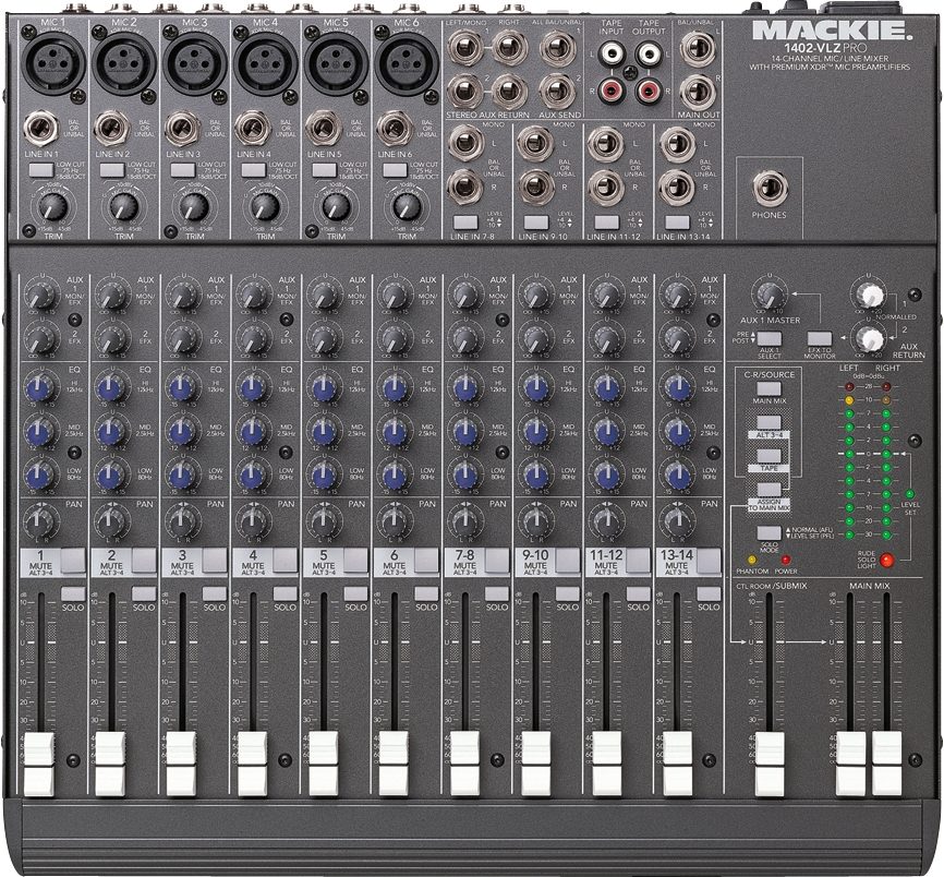 Mackie 1402-VLZ Pro 14-Channel Mixer | zZounds