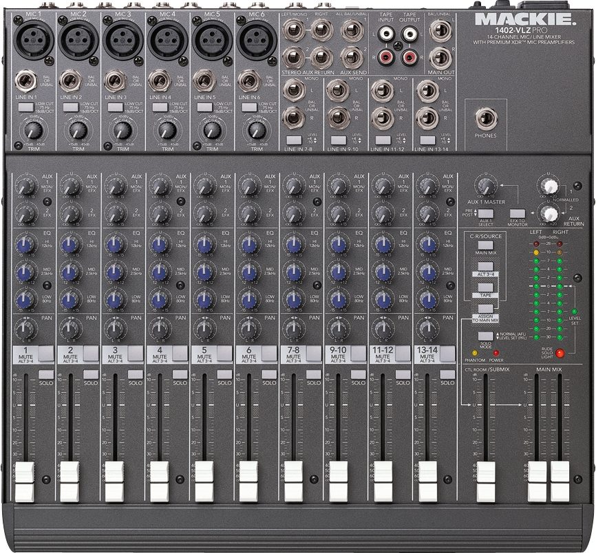 MACKIE 1402VLZ MIXER（ミキサー） - レコーディング/PA機器