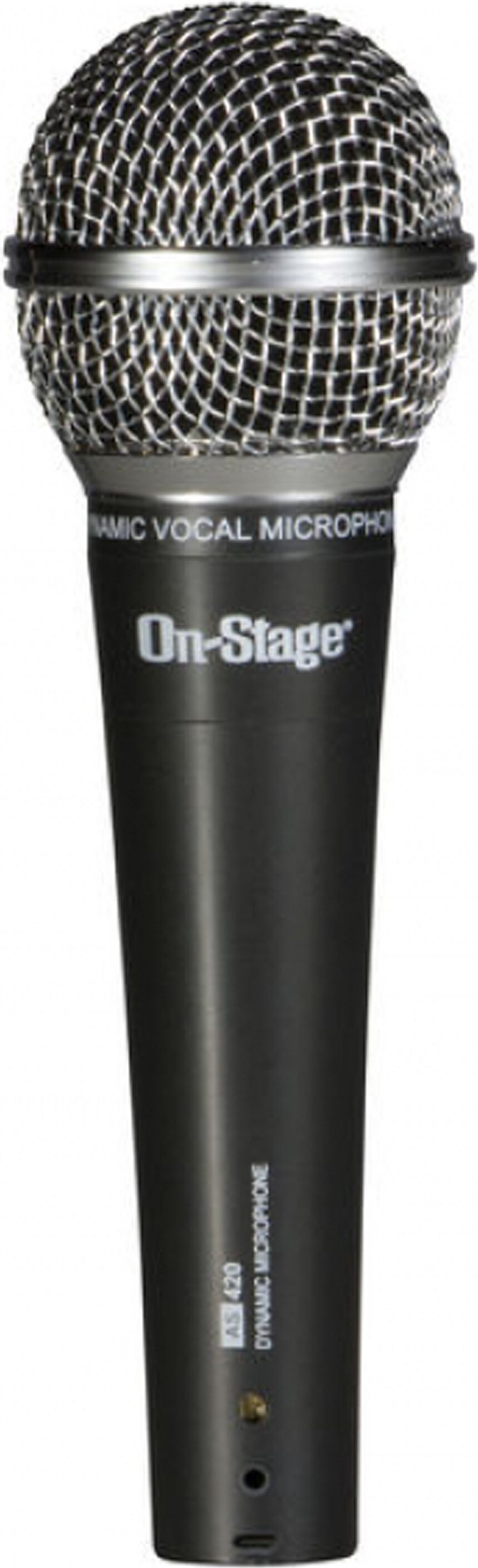 On-Stage AS420V2 Dynamic Handheld Microphone, Action Position Back