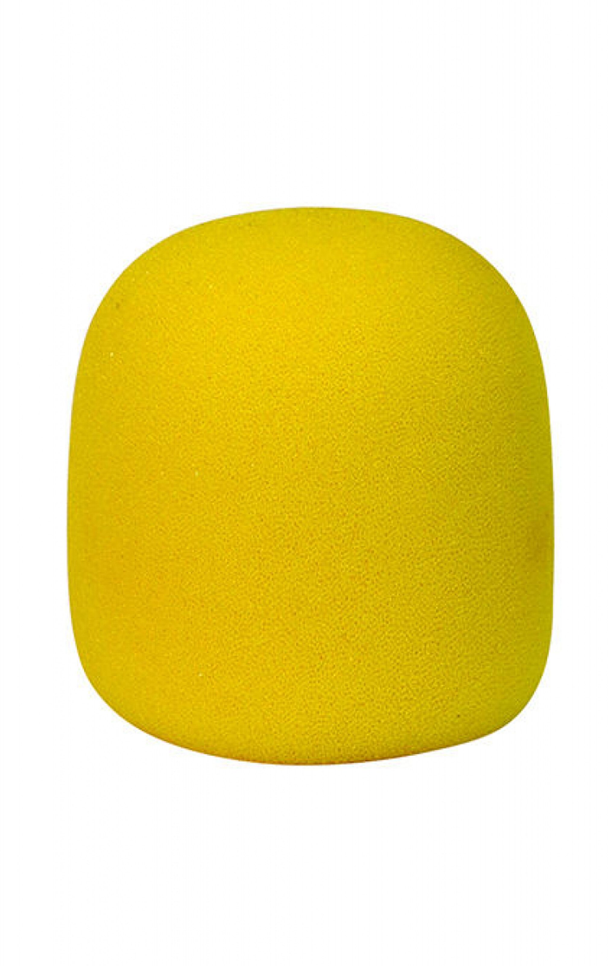 On-Stage ASWS58 Foam Windscreen, Yellow, Action Position Back