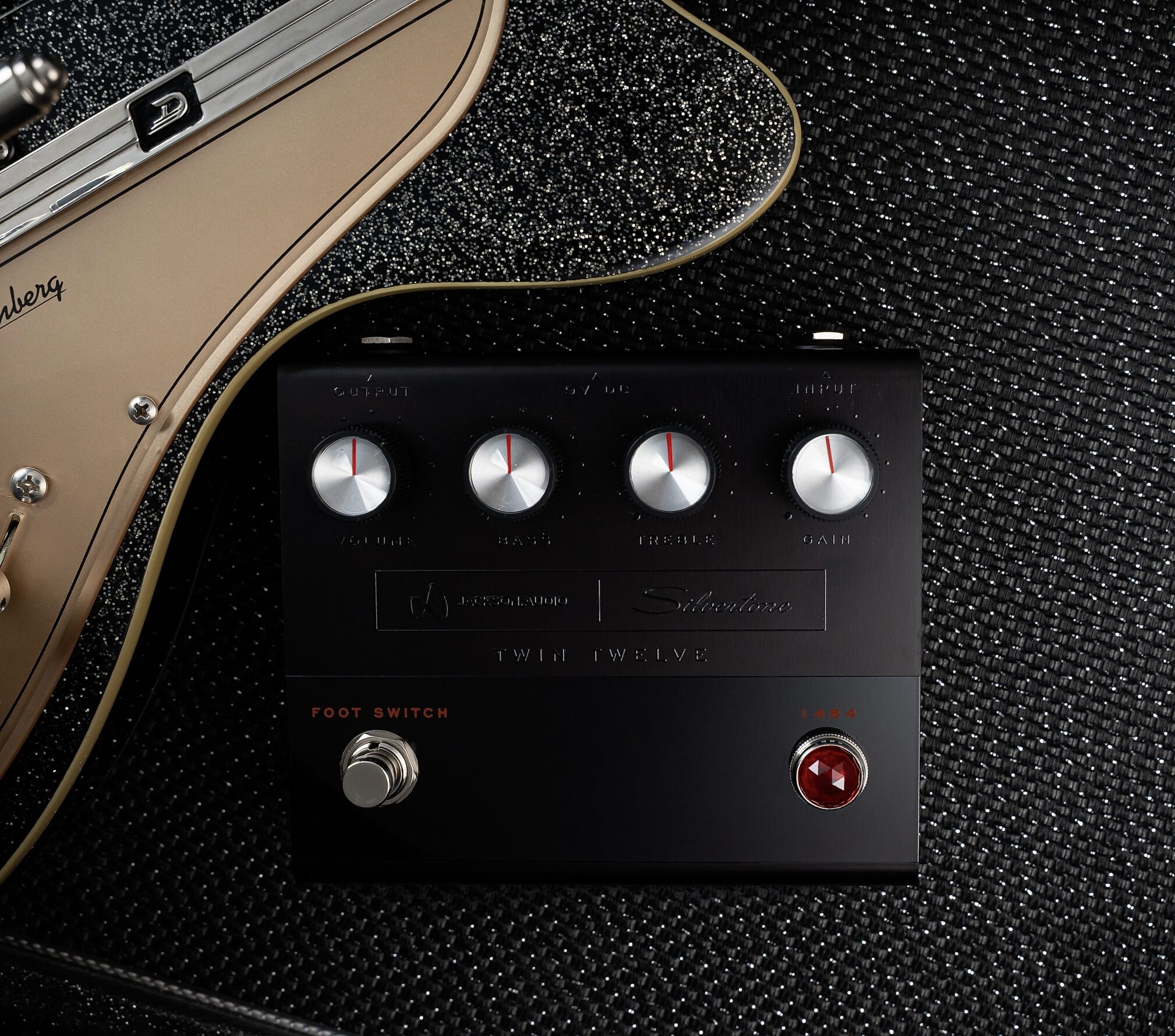 Jackson Audio Silvertone 1484 Twin Twelve Preamp Pedal - Limited Edition Black, Limited Edition Black, Action Position Back