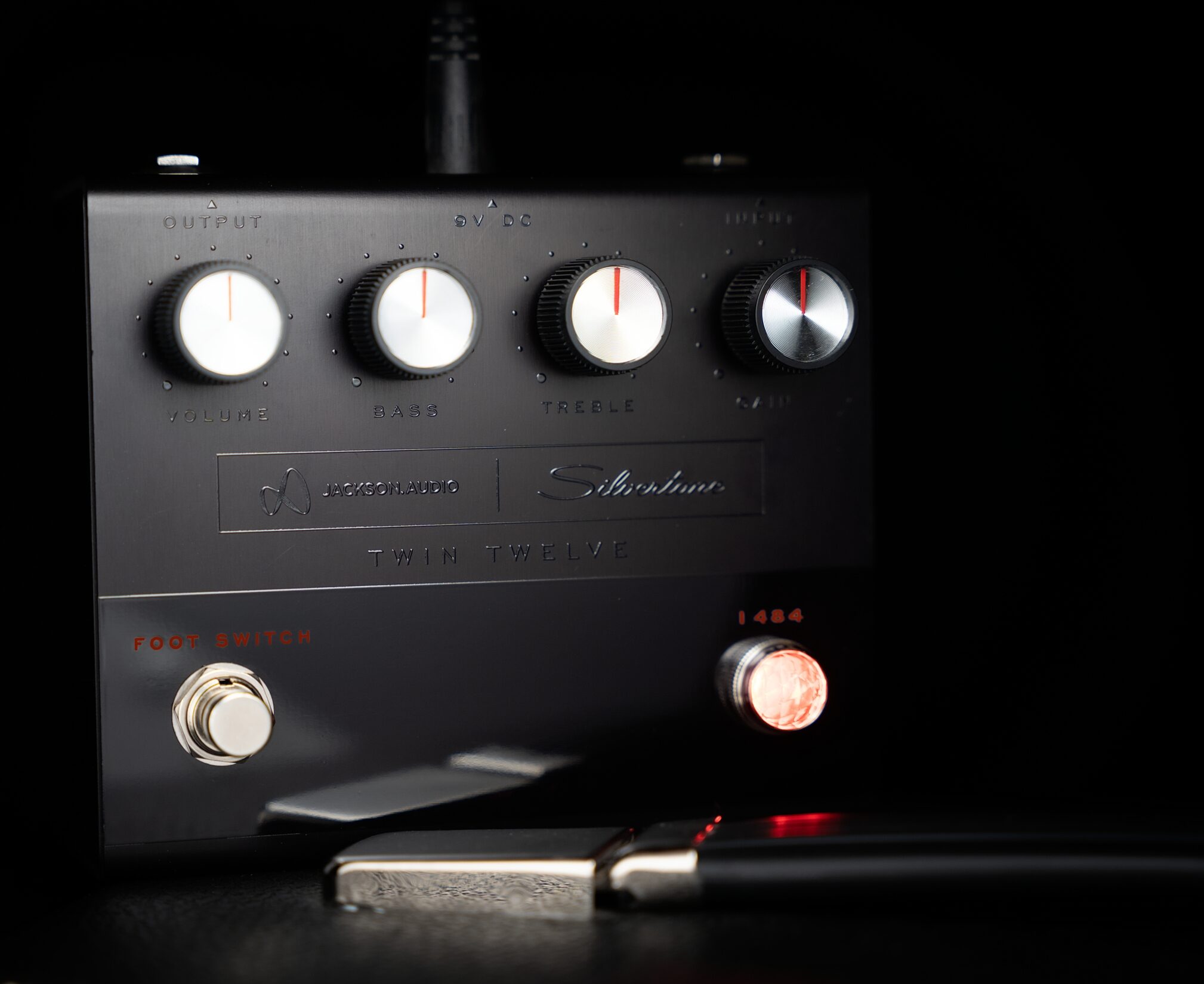 Jackson Audio Silvertone 1484 Twin Twelve Preamp Pedal - Limited Edition Black, Limited Edition Black, Action Position Back