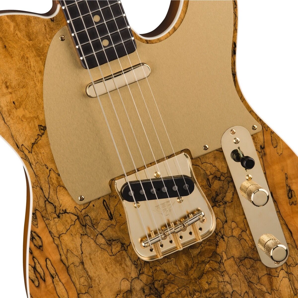 Fender Custom Shop Artisan Spalted Maple Telecaster Electric Guitar (with Case), Body2