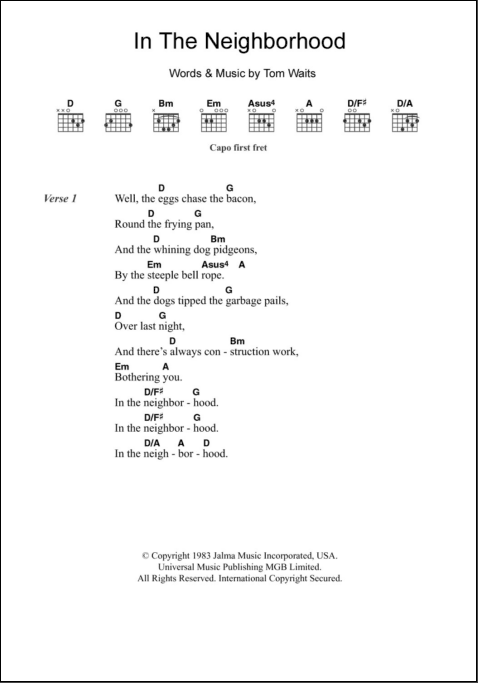 The Neighbourhood - Reflections (Lyrics) Chords - Chordify