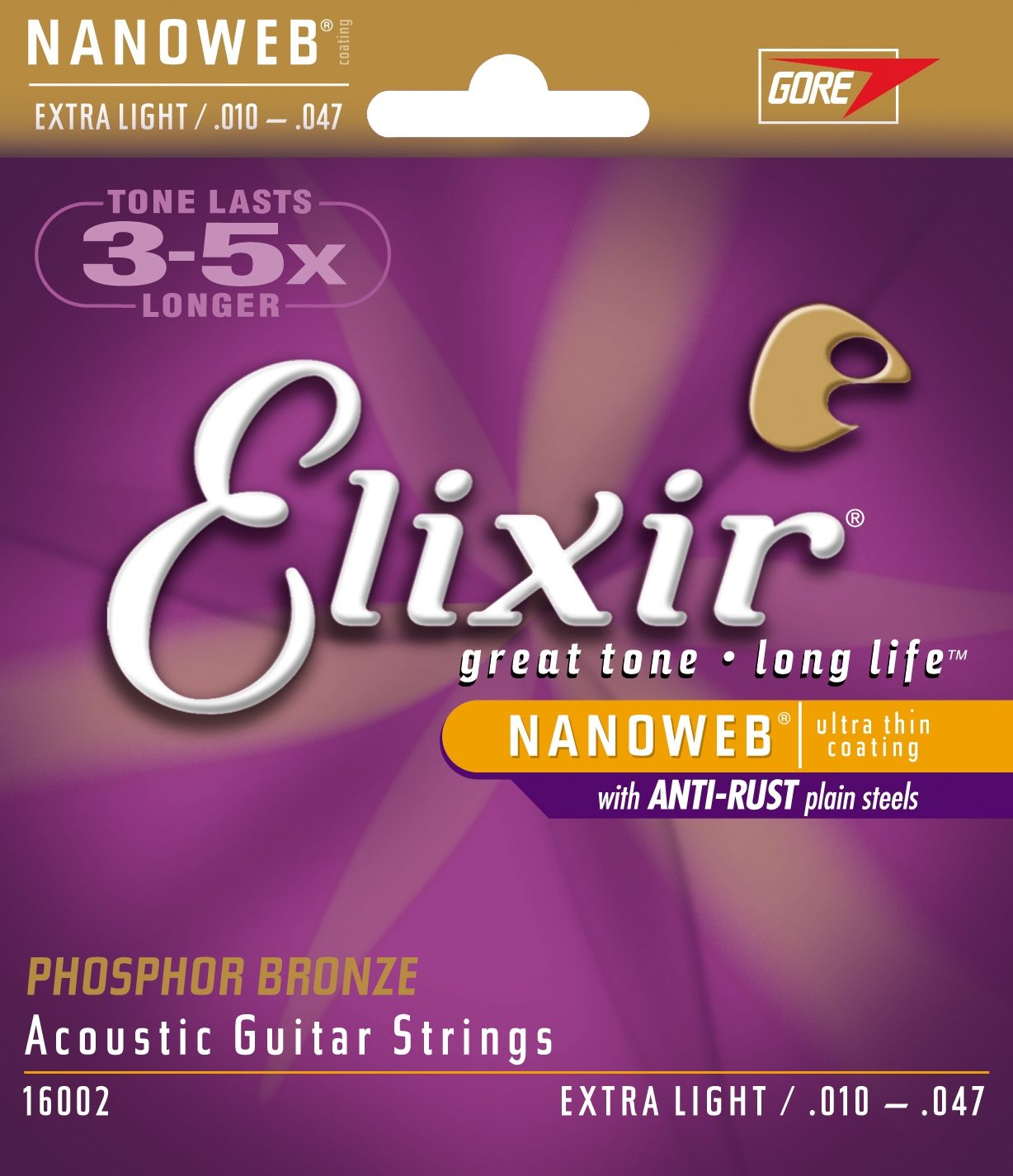 Forinden succes At øge Elixir Phosphor Bronze Acoustic Guitar Strings w/Nanoweb Coating