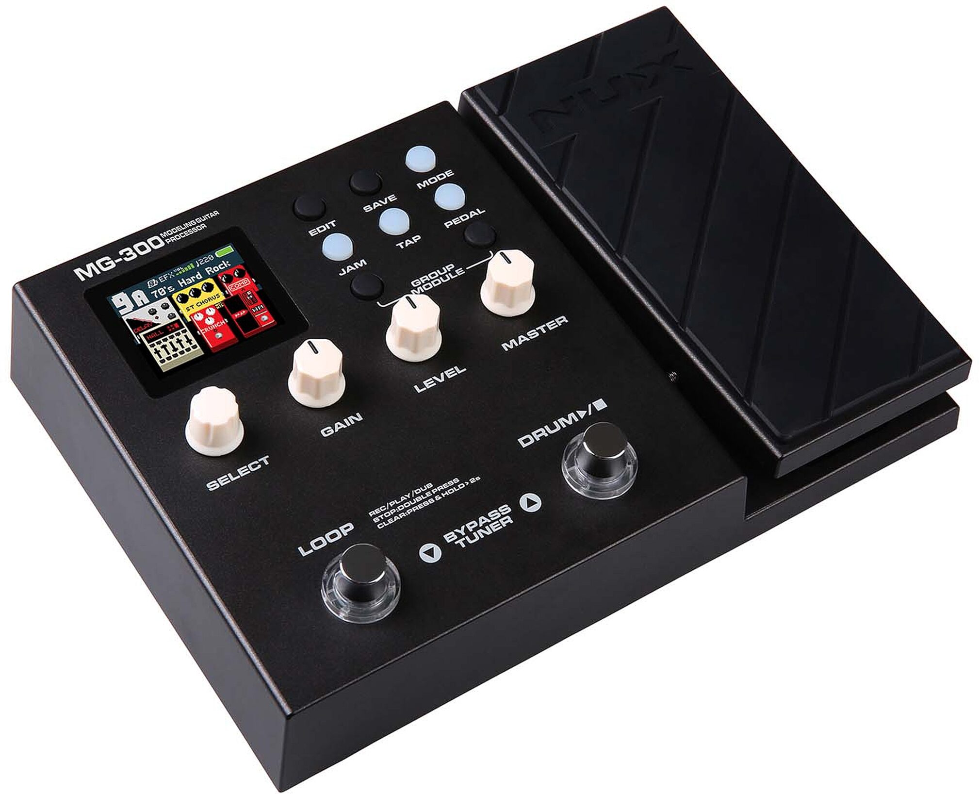 Nux MG300 multi-effet compact - boite à rythmes et looper