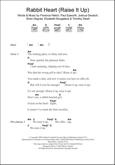 Sacrifice Sheet Music | Elton John | Guitar Chords/Lyrics