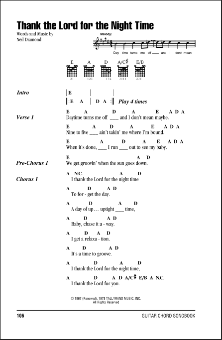 Night Shift Sheet Music | Bob Marley | Guitar Chords/Lyrics