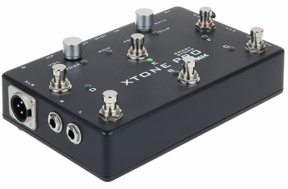 XSonic XTone Pro Guitar and Microphone MIDI/Audio Interface Pedal, Angle