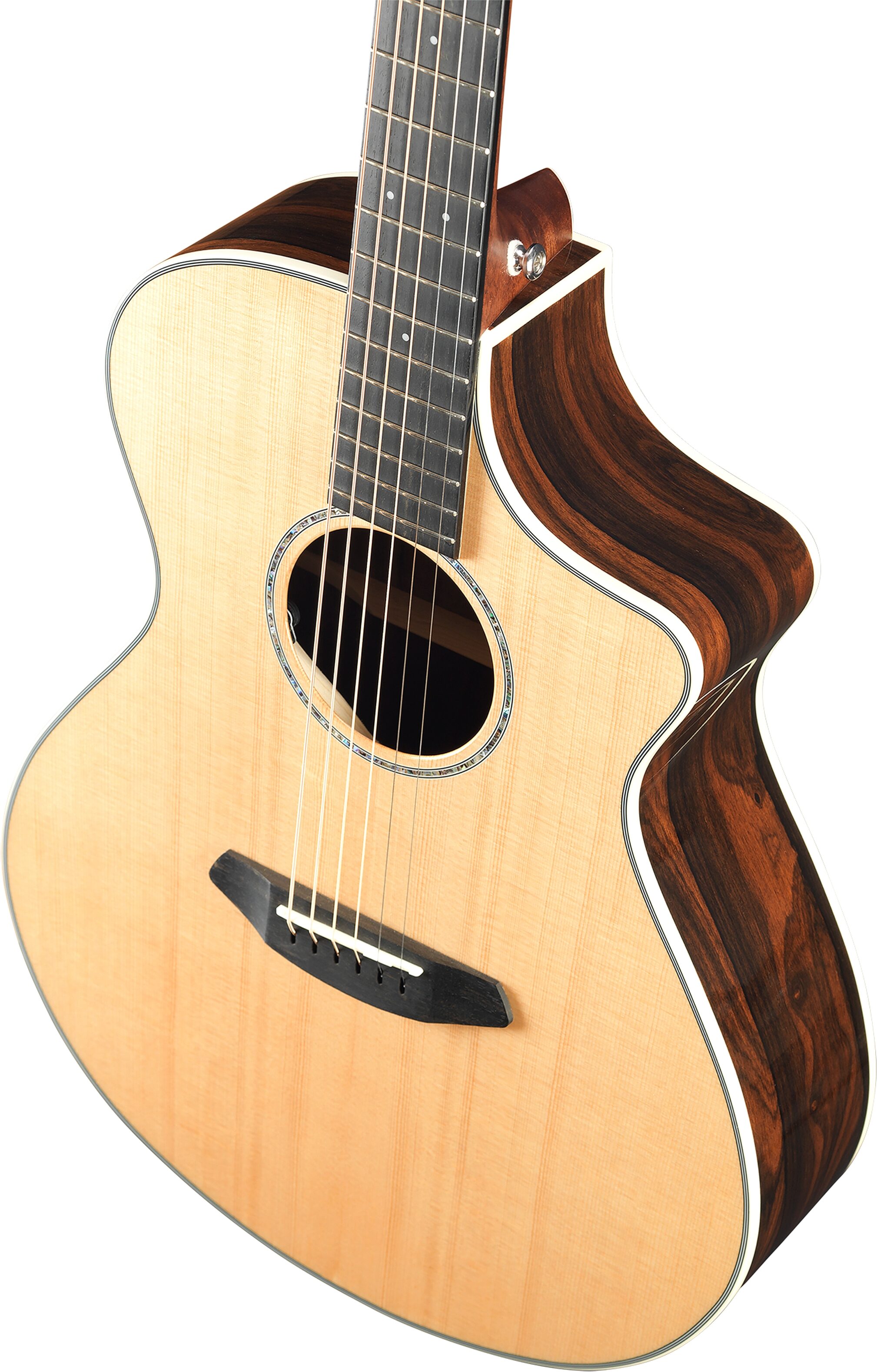 Breedlove Pursuit Exotic Concert CE Sitka Myrtle Acoustic-Electric Guitar, Action Position Back