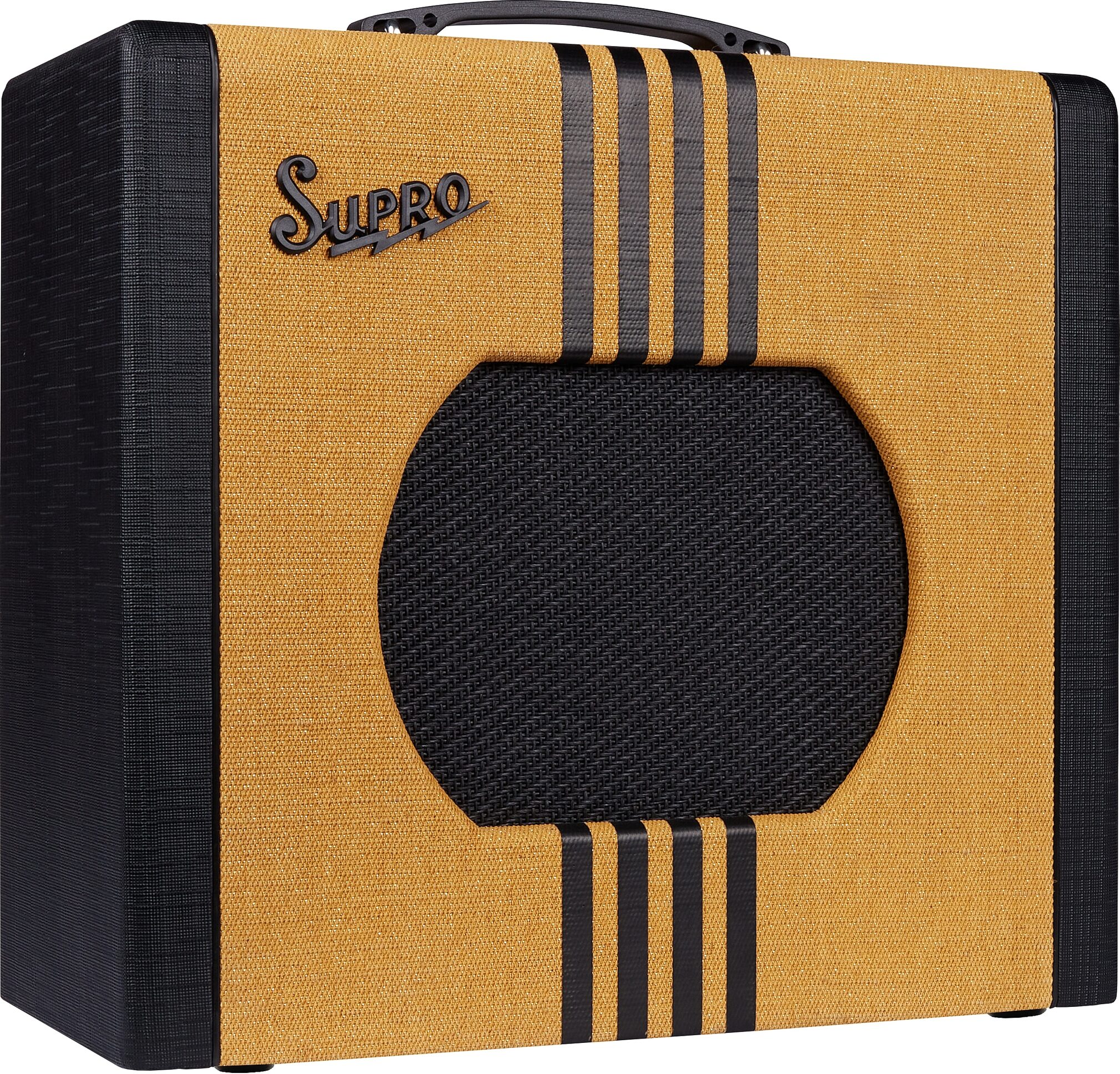 Supro Delta King 10 Guitar Combo Amplifier (5 Watts, 1x10"), Tweed/Black, Action Position Back