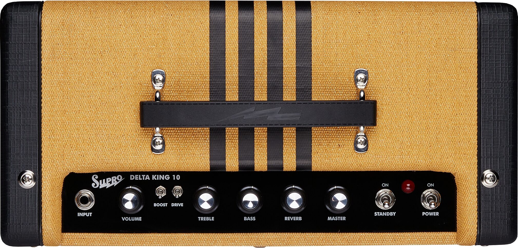 Supro Delta King 10 Guitar Combo Amplifier (5 Watts, 1x10"), Tweed/Black, Action Position Back