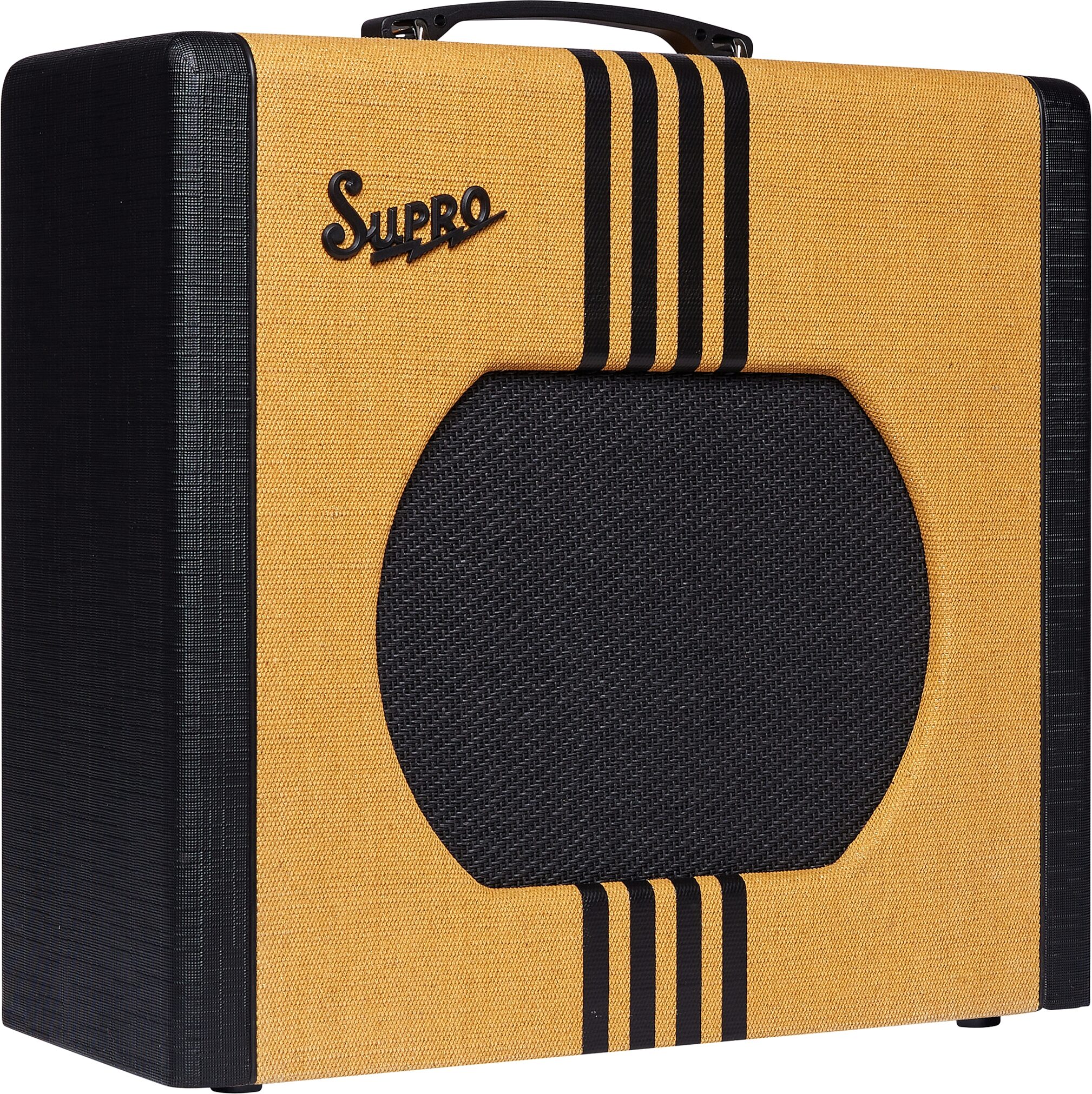 Supro Delta King 12 Guitar Combo Amplifier (15 Watts, 1x12"), Tweed/Black, Open Box (Very Good), Action Position Back