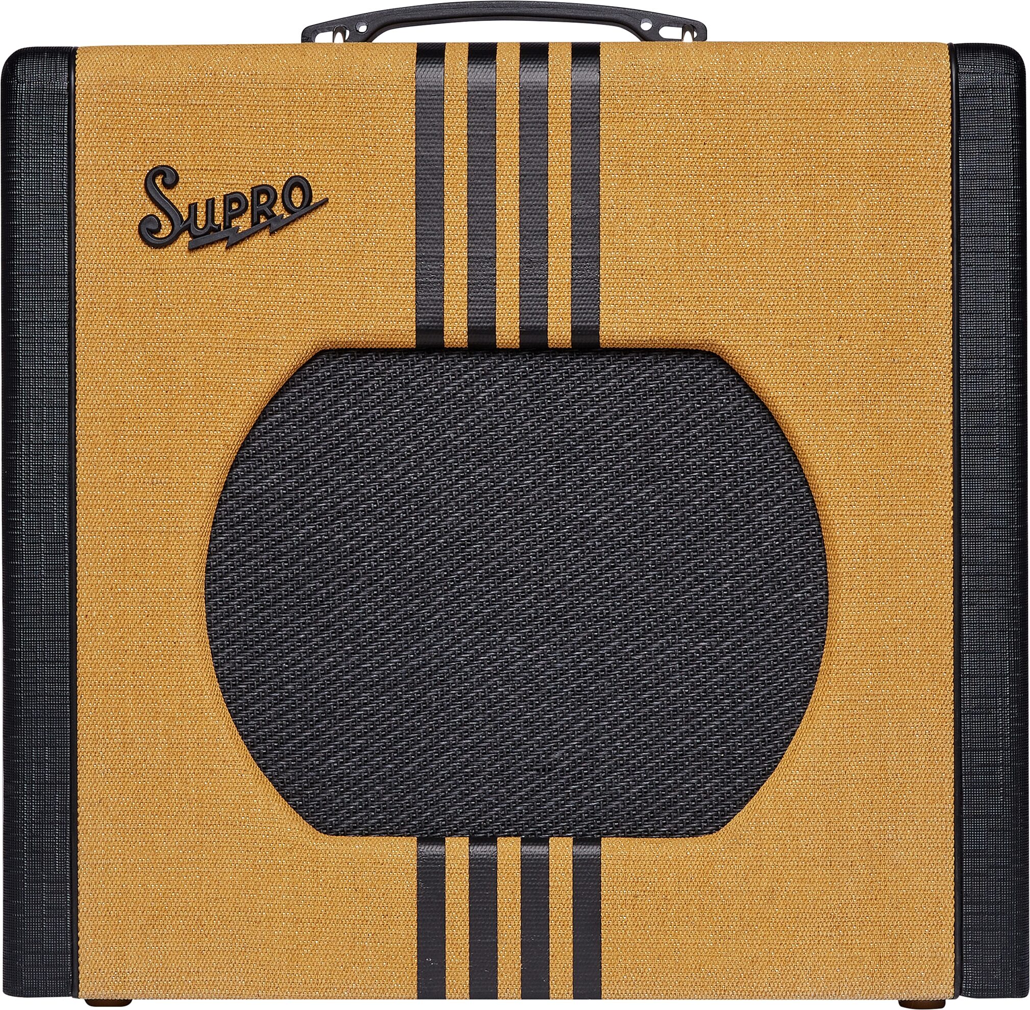 Supro Delta King 12 Guitar Combo Amplifier (15 Watts, 1x12"), Tweed/Black, Open Box (Very Good), Action Position Back