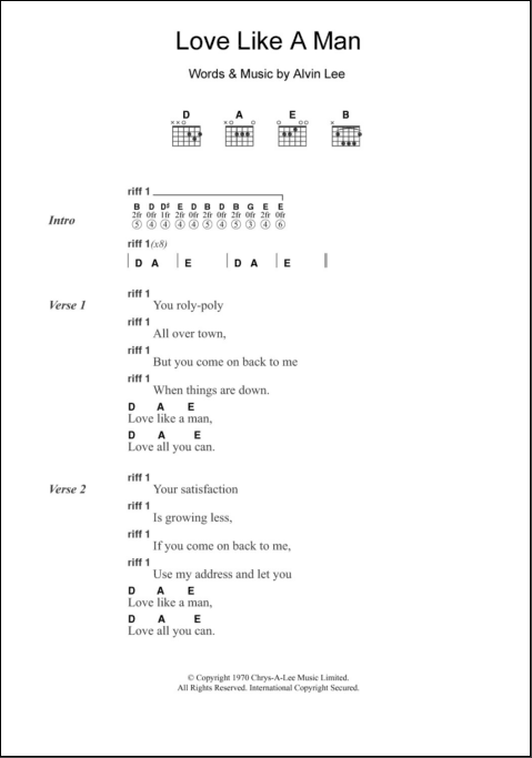 Guitar Tabs: Lyrics and Chords for Where Do You Go To My Lovely