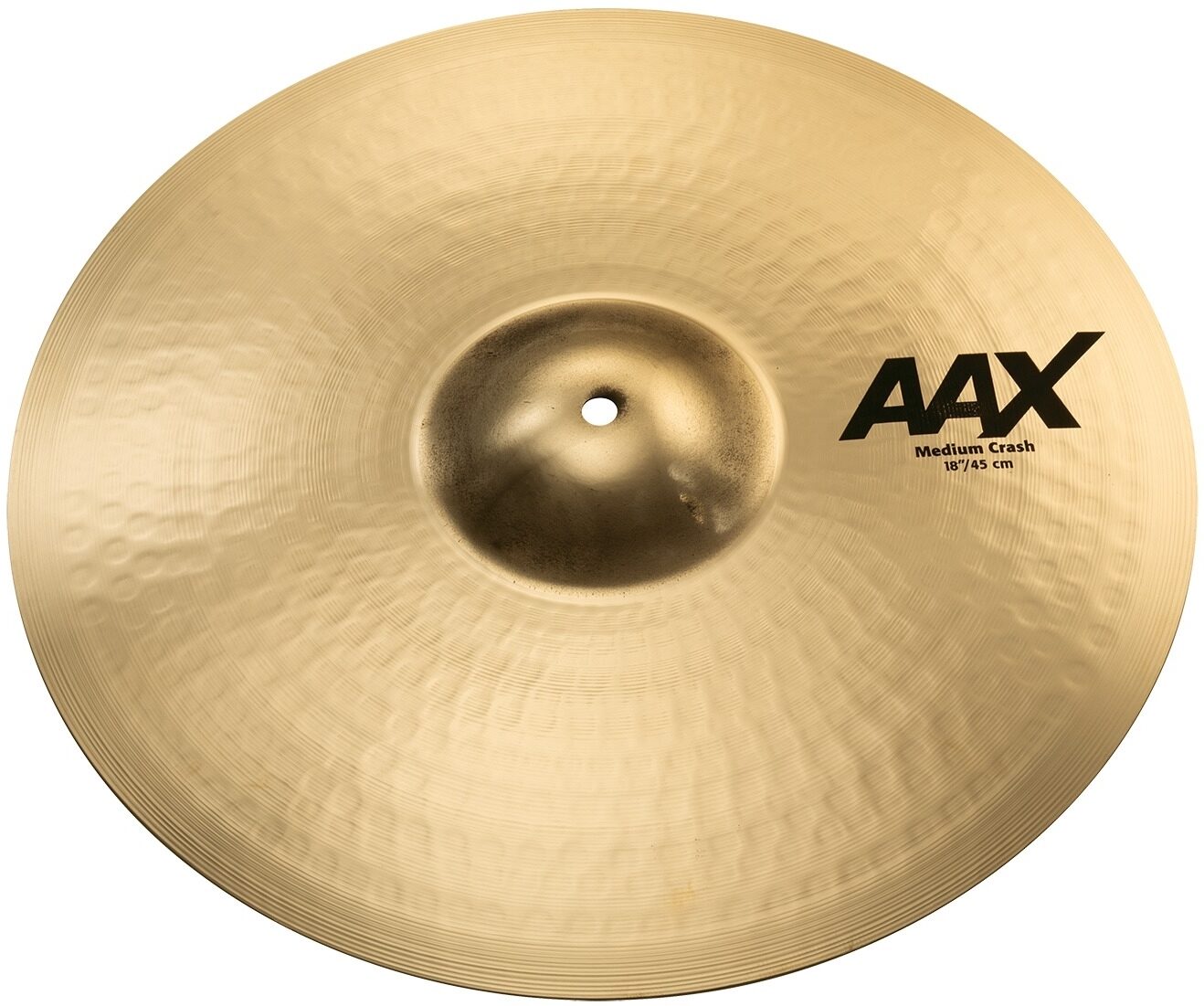 Sabian AAX Medium Thin Crash Cymbal, Angled Front