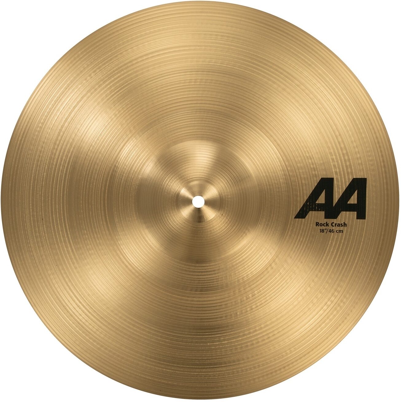 Sabian AA Rock Crash Cymbal, Angled Front