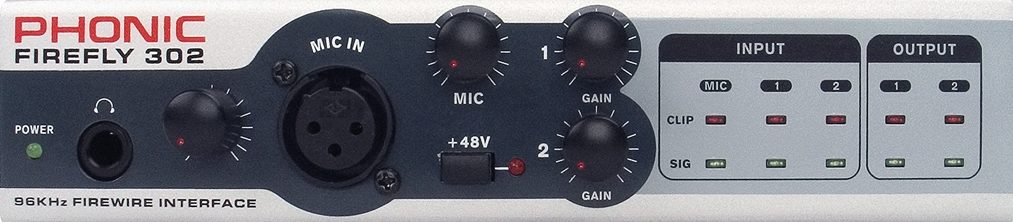 Phonic Firefly 302 FireWire Audio Interface, Main--Firefly 302-Front