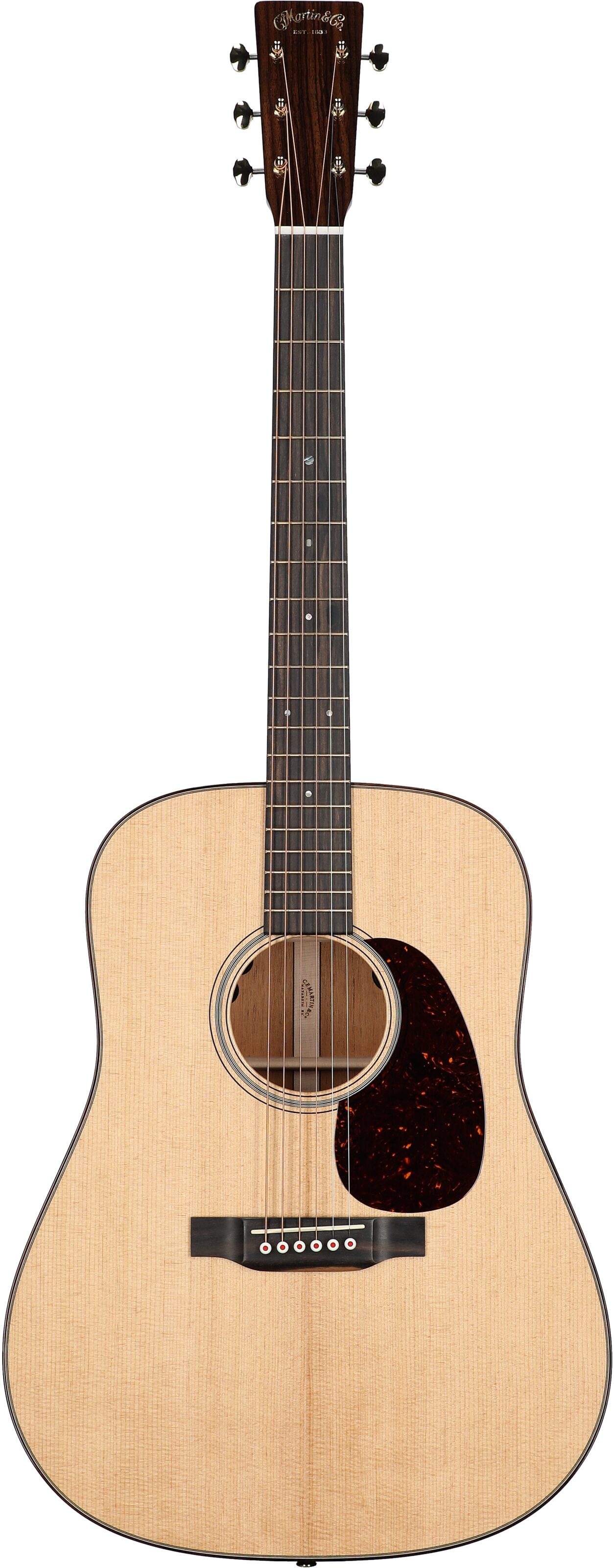 Martin D-18E Modern Deluxe Dreadnought Acoustic-Electric Guitar (with Case), New, Serial Number M2590809, Full Straight Front