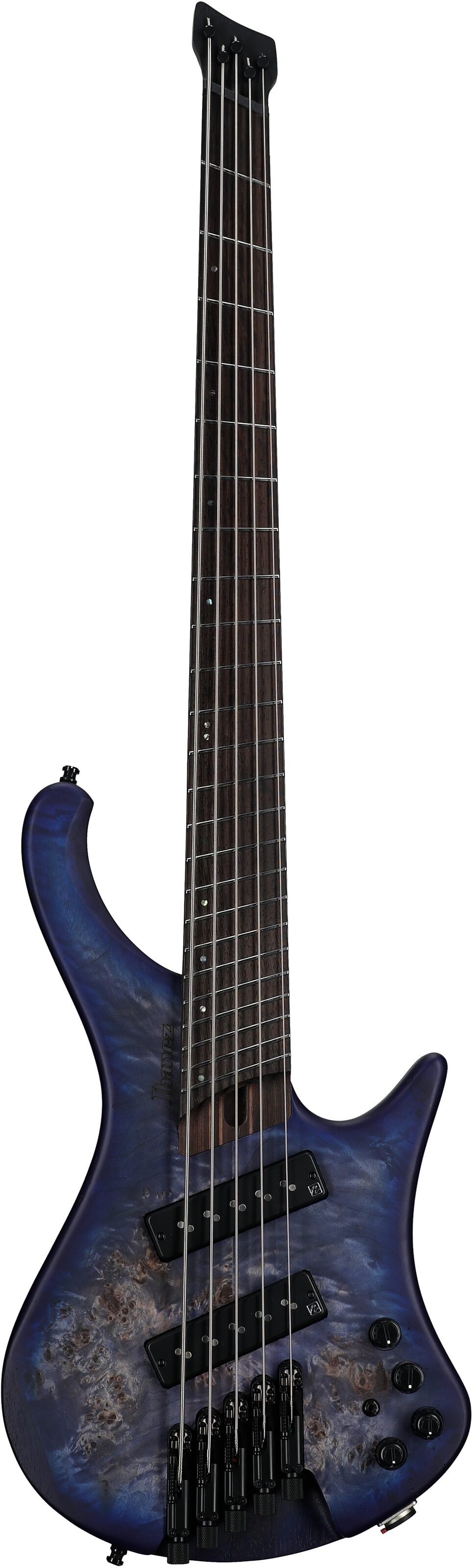Ibanez EHB1505MS Bass Guitar, 5-String (with Gig Bag), Pacific Blue Burst, Serial Number 211P01I221008010, Full Straight Front