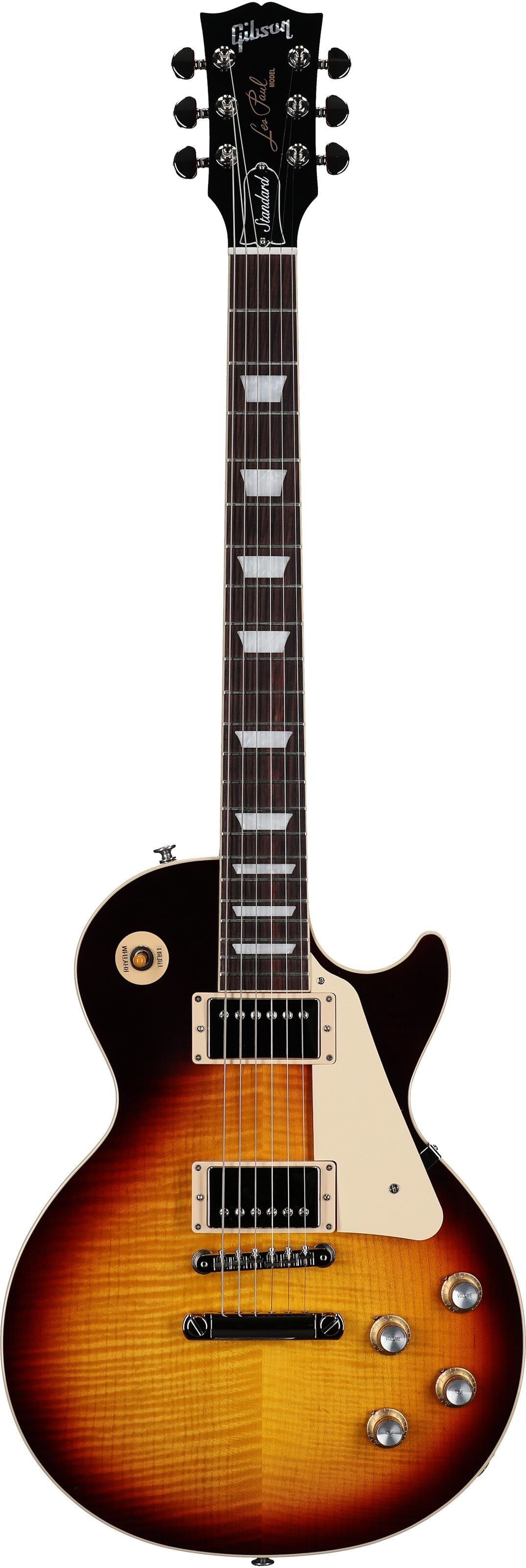 Gibson Exclusive '60s Les Paul Standard AAA Flame Top Electric Guitar (with Case), Bourbon Burst, Serial Number 210930373, Full Straight Front