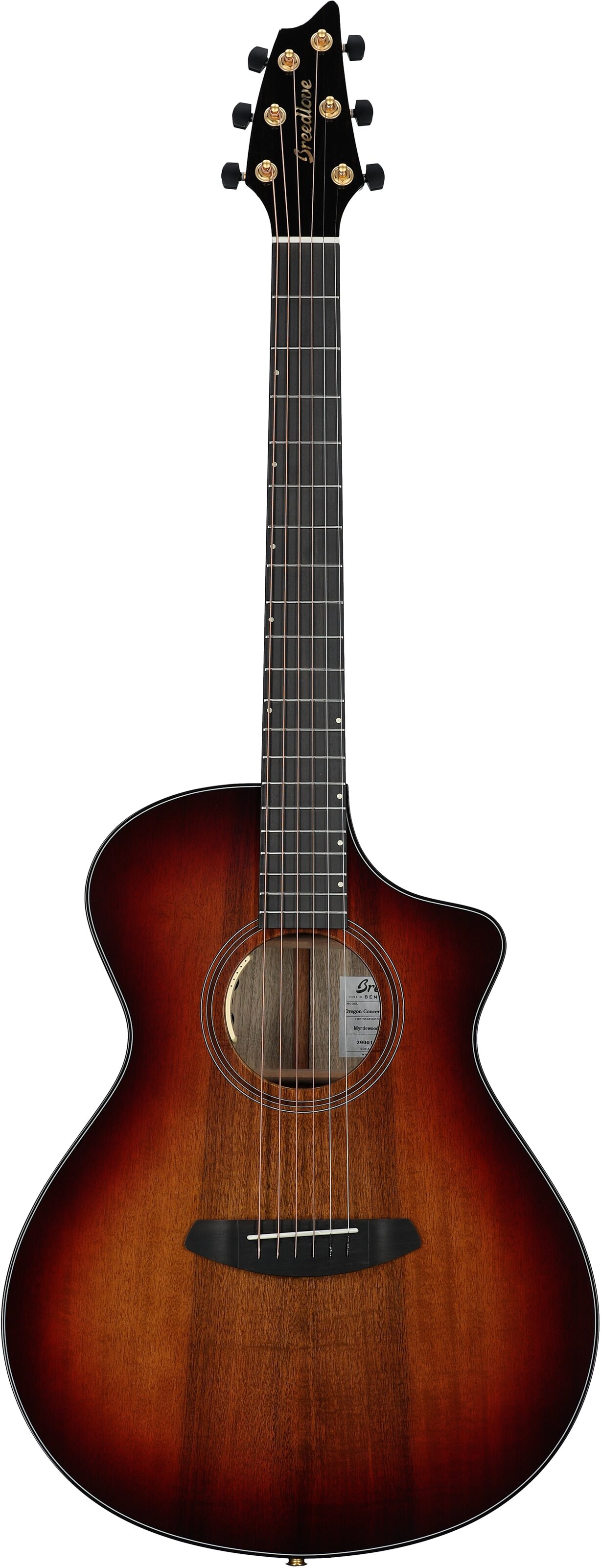 Breedlove Oregon Limited Edition Concert CE Acoustic Guitar (with Case), Old Fashioned, Serial Number 29001, Full Straight Front
