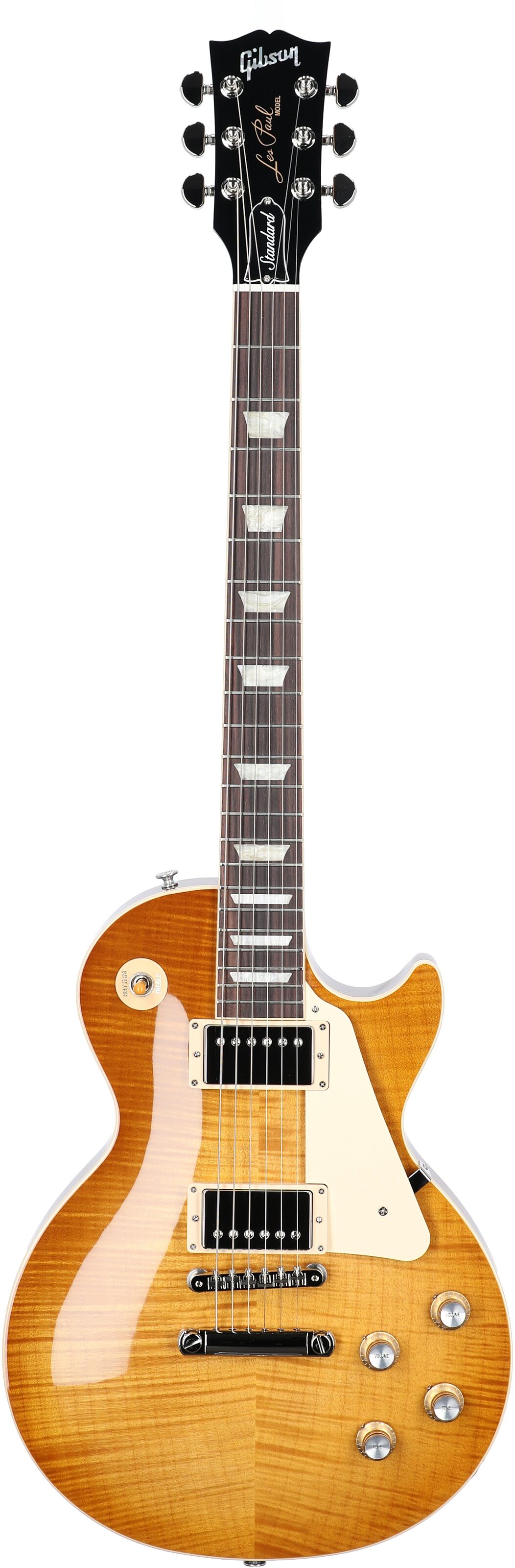 Gibson Exclusive Les Paul Standard '60s AAA Top Electric Guitar (with Case), Dirty Lemon, Serial Number 230730063, Full Straight Front