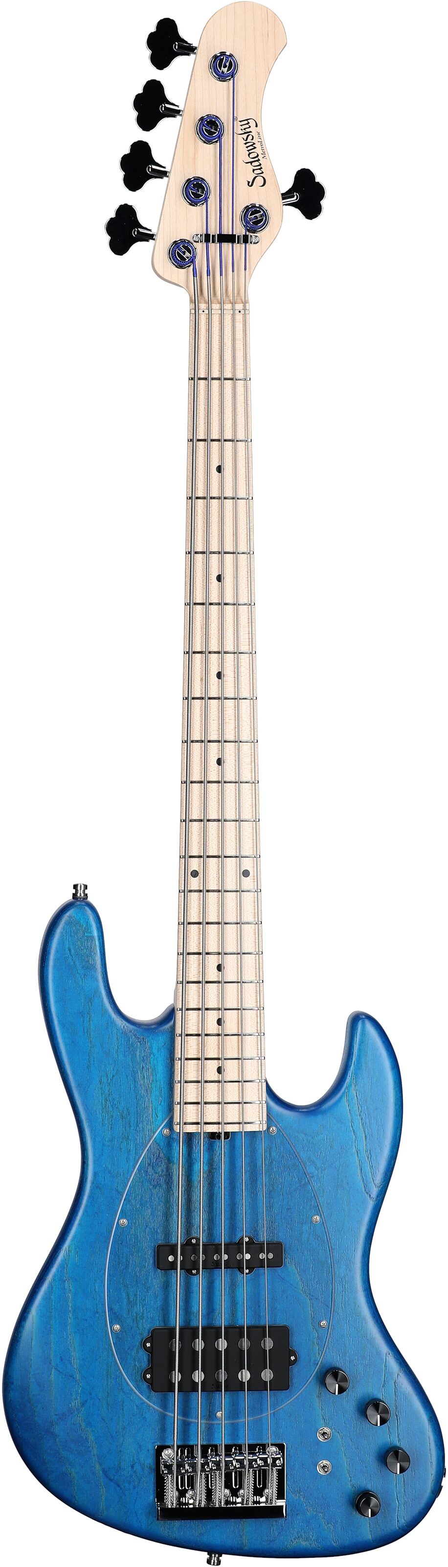 Sadowsky MetroLine 21-Fret Vintage M/J Bass, 5-String (with Gig Bag), Ocean Blue, Serial Number SML M 003564-23, Full Straight Front