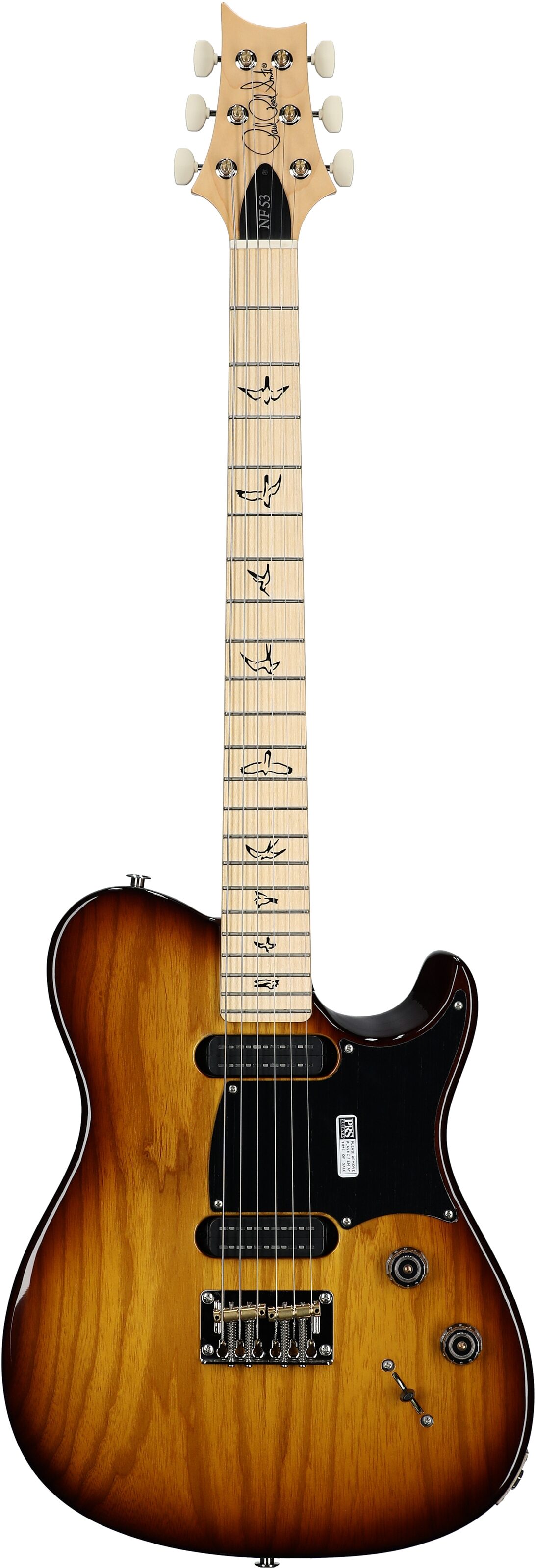 PRS Paul Reed Smith NF 53 Electric Guitar (with Gig Bag), Tobacco Sunburst, Serial Number 0389749, Full Straight Front