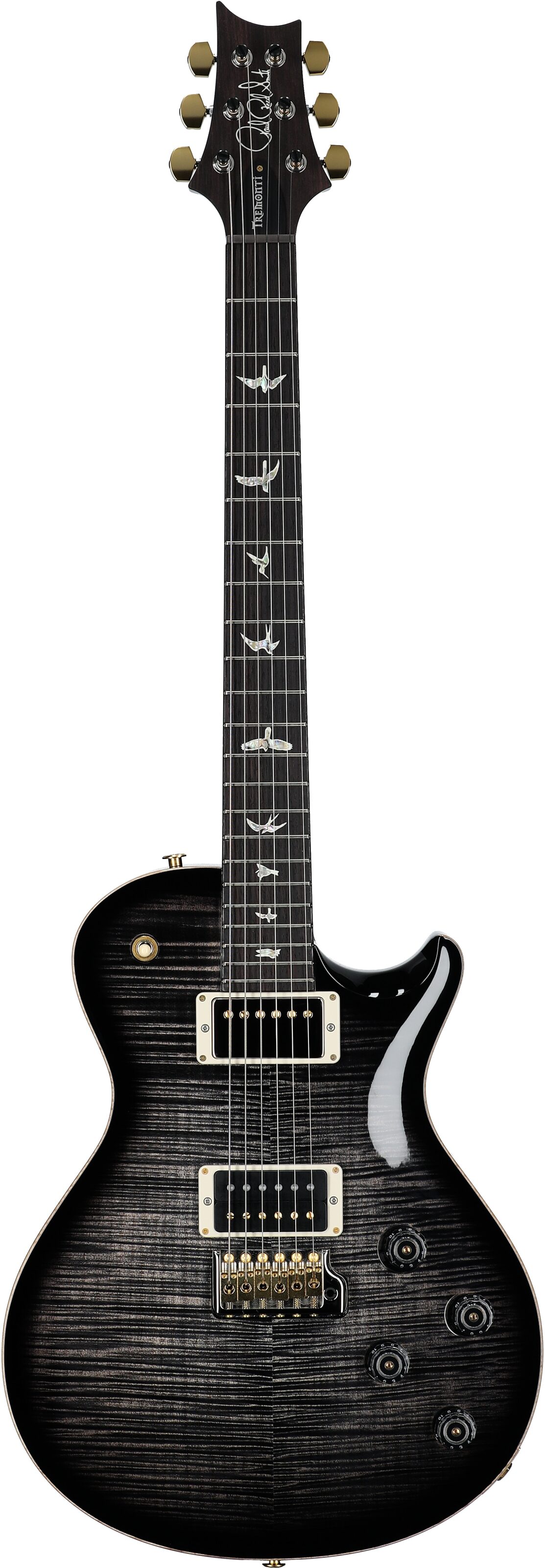 PRS Paul Reed Smith Tremonti Tremolo 10-Top Electric Guitar (with Case), Charcoal Contour Burst, Serial Number 0385064, Full Straight Front