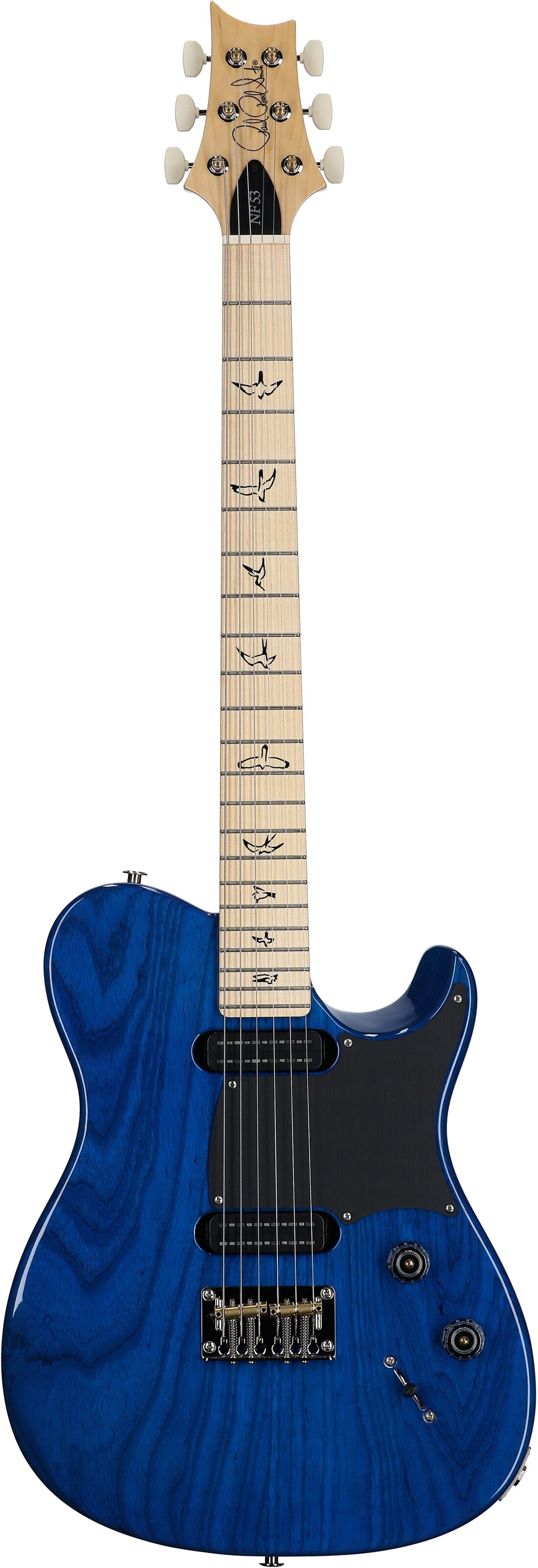 PRS Paul Reed Smith NF 53 Electric Guitar (with Gig Bag), Blue Matteo, Serial Number 0389736, Full Straight Front