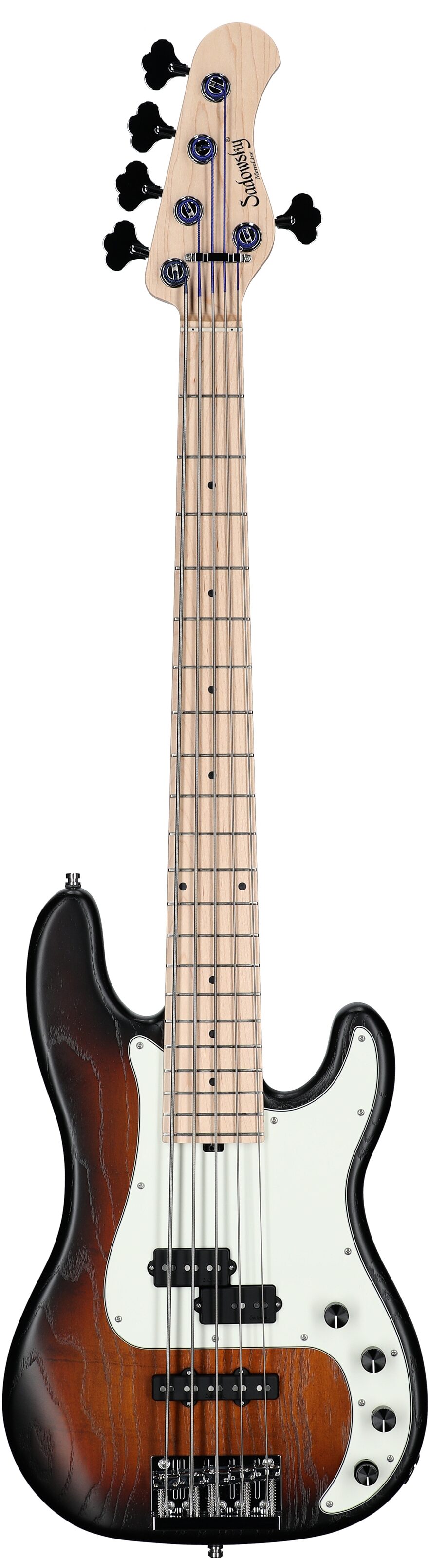 Sadowsky MetroLine 21-Fret Hybrid P/J Bass, 5-String (with Gig Bag), Almond Sunburst, Serial Number SML E 002951-23, Full Straight Front