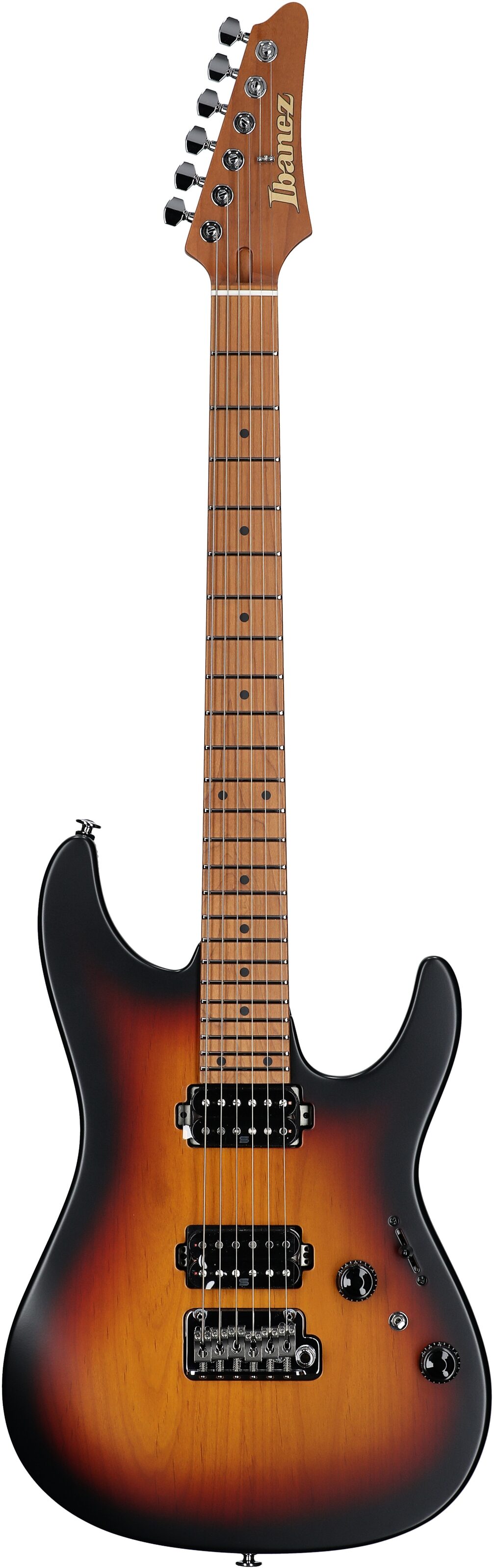 Ibanez Prestige AZ2402 Electric Guitar (with Case), Tri Fade Burst, Serial Number 210002F2415232, Full Straight Front