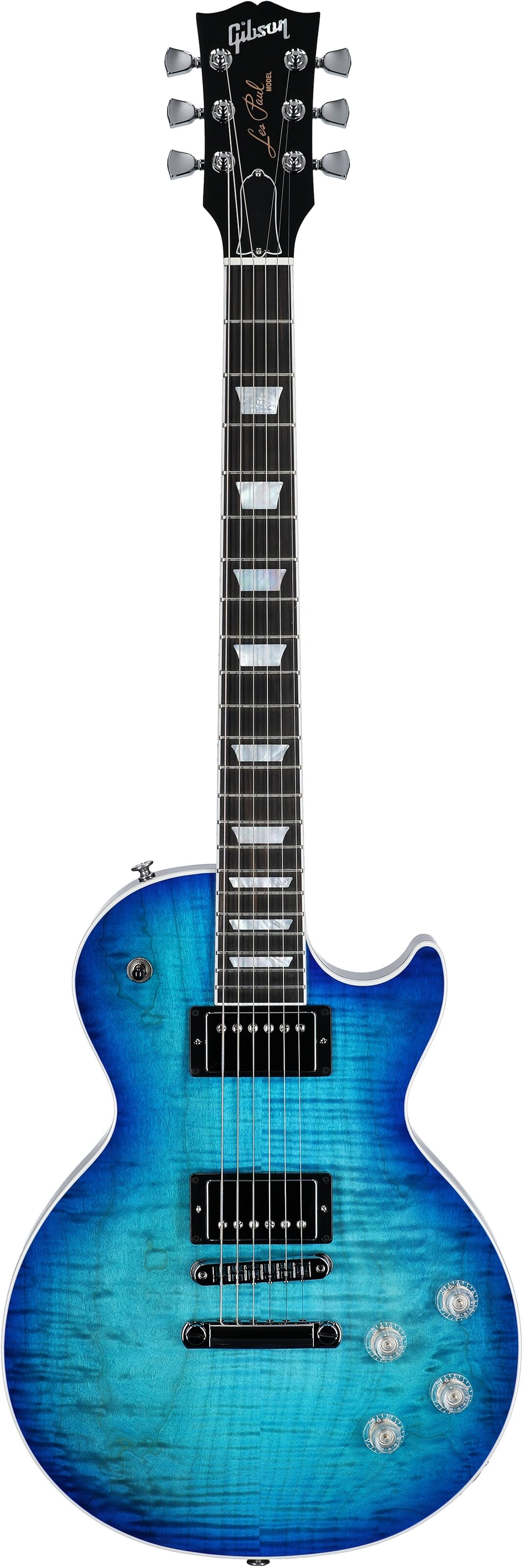 Gibson Les Paul Modern Figured AAA Electric Guitar (with Case), Cobalt Burst, Serial Number 225640191, Full Straight Front
