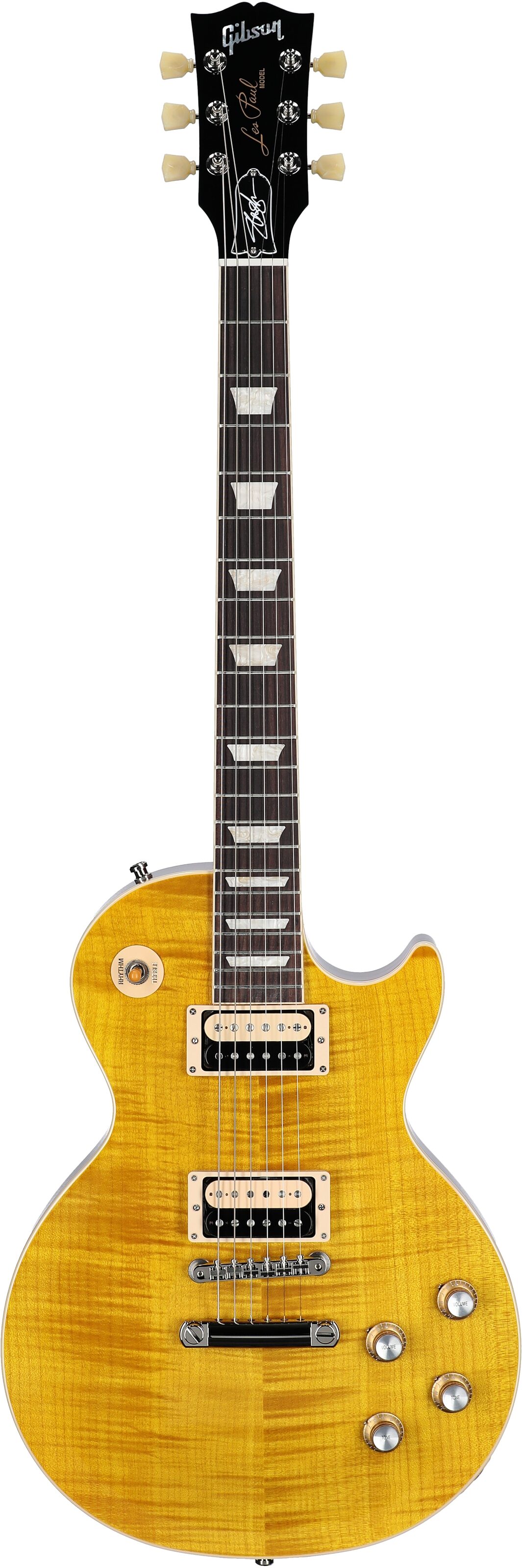 Gibson Slash Les Paul Standard Electric Guitar (with Case), Appetite Amber, Serial Number 217840193, Full Straight Front